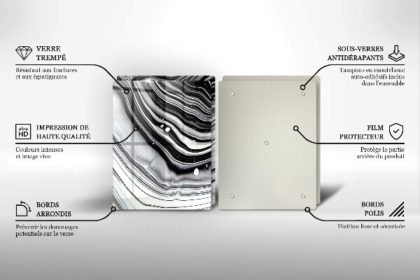 Protector pared cocina Abstracción de tinta