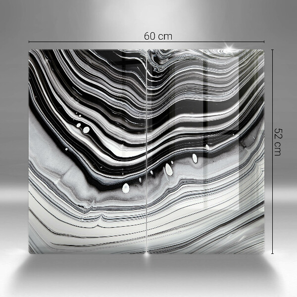 Protector pared cocina Abstracción de tinta