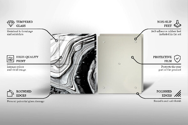 Protector pared cocina Abstracción de tinta