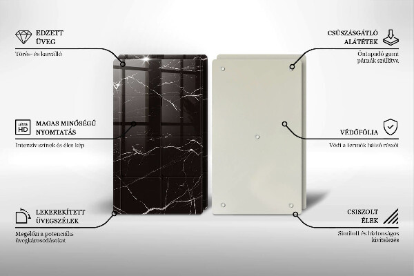 Protector pared cocina Azulejos de mármol