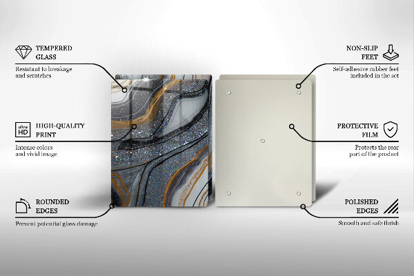 Protector pared cocina Roca con oro