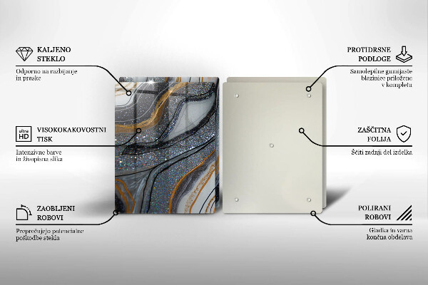 Protector pared cocina Roca con oro