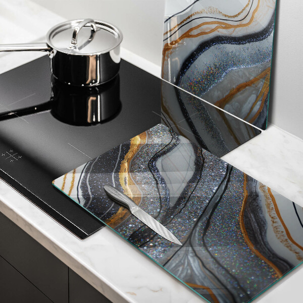 Protector pared cocina Roca con oro