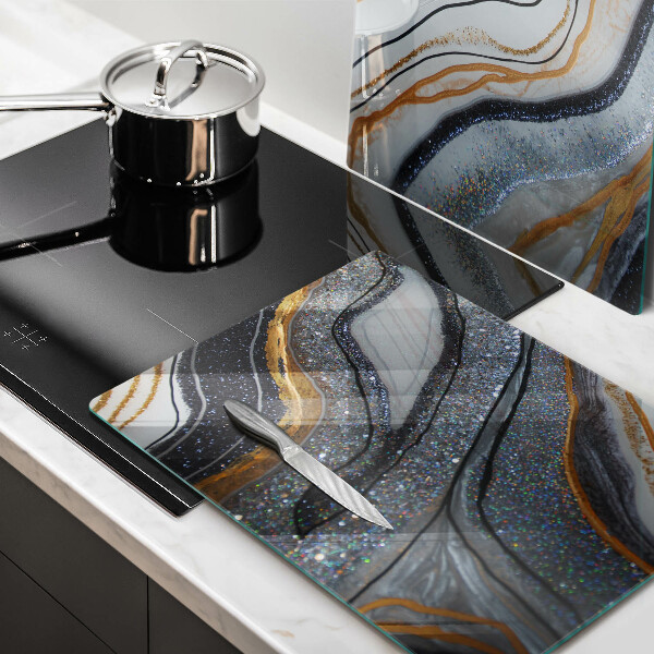 Protector pared cocina Roca con oro