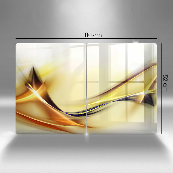 Protector pared cocina Líneas abstractas de luz