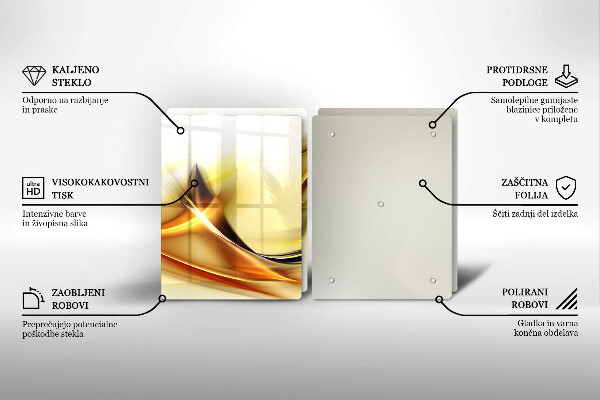 Protector pared cocina Líneas abstractas de luz