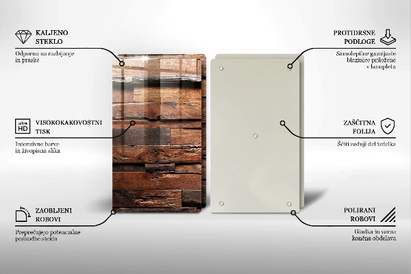 Protector pared cocina Tableros de madera decorativos