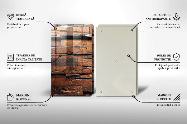 Protector pared cocina Tableros de madera decorativos