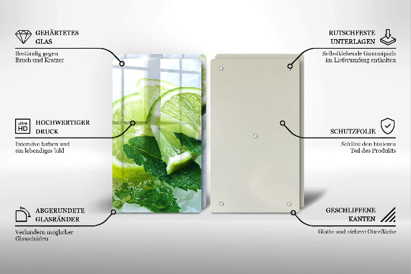 Protector pared cocina Lima menta y hielo