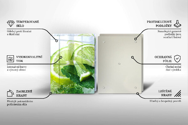 Protector pared cocina Lima menta y hielo