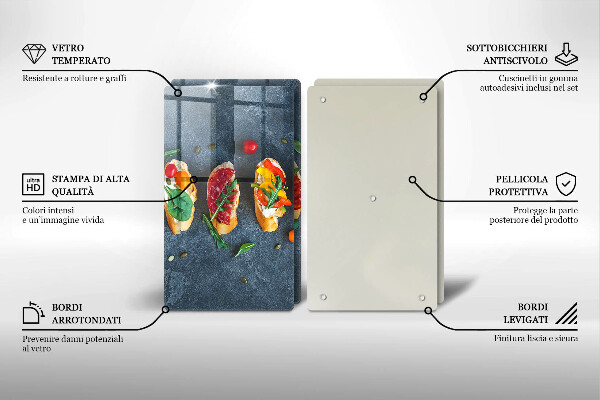 Protector pared cocina Sándwiches coloridos