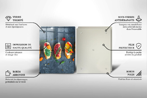 Protector pared cocina Sándwiches coloridos