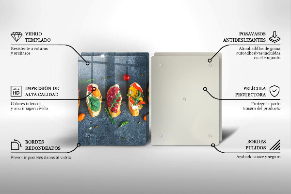 Protector pared cocina Sándwiches coloridos