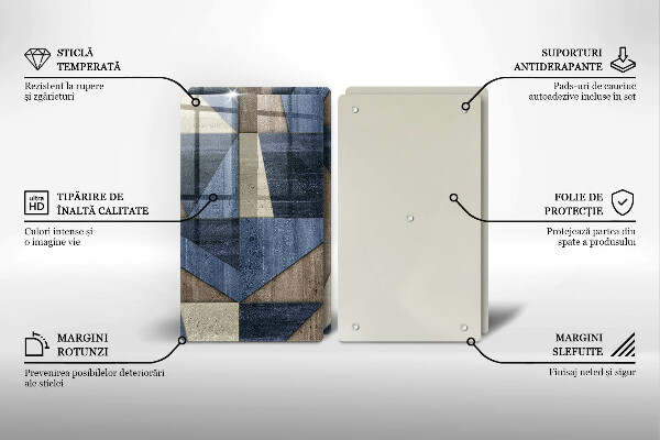 Protector pared cocina Abstracción geométrica