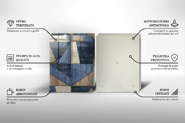 Protector pared cocina Abstracción geométrica