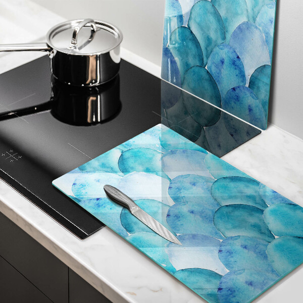 Protector pared cocina Escamas de acuarela