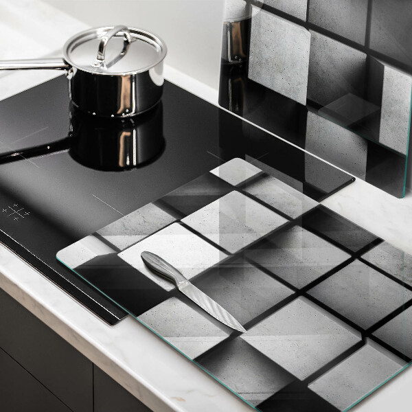 Protector pared cocina Fondo de geometría 3d