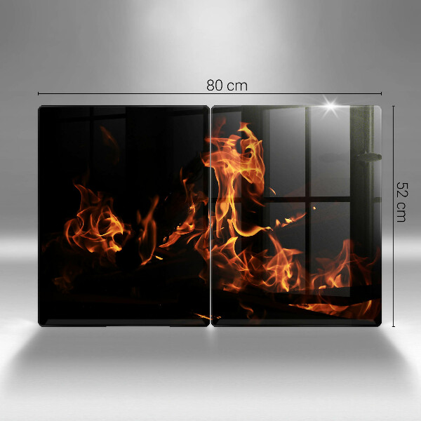 Protector pared cocina Enciende una llama viva