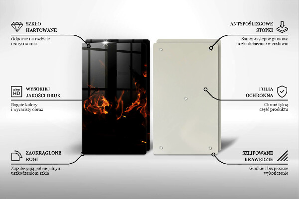 Protector pared cocina Enciende una llama viva