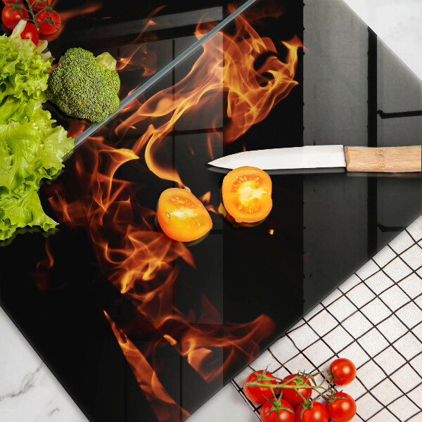 Protector pared cocina Enciende una llama viva