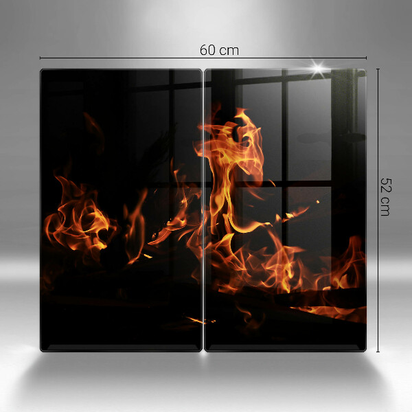 Protector pared cocina Enciende una llama viva