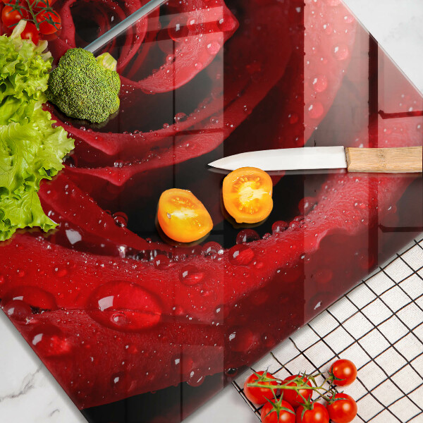 Protector pared cocina Pétalos de rosas