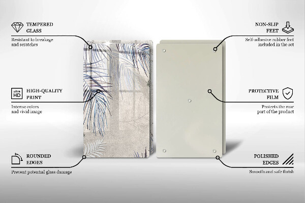 Protector pared cocina Hojas sutiles