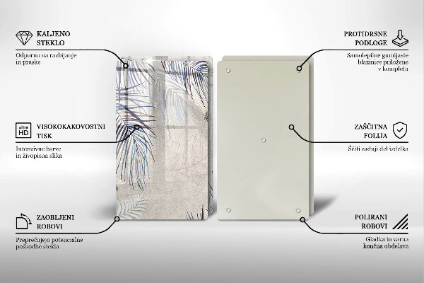 Protector pared cocina Hojas sutiles