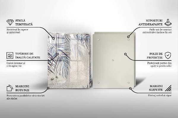 Protector pared cocina Hojas sutiles