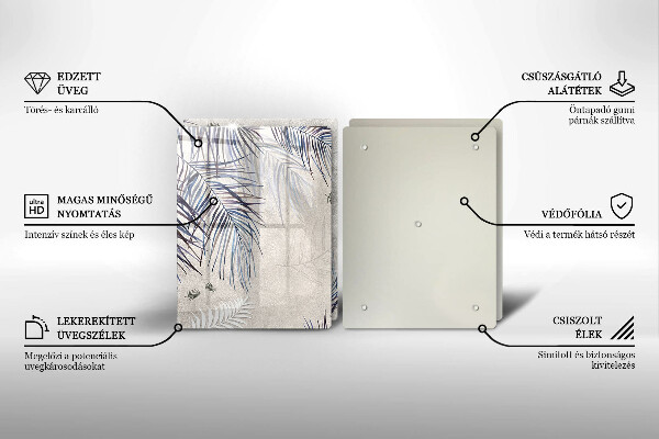 Protector pared cocina Hojas sutiles