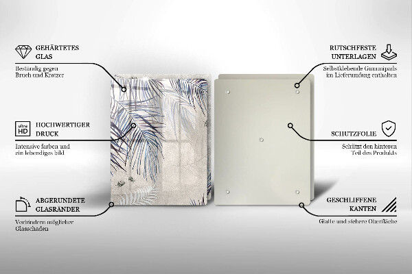 Protector pared cocina Hojas sutiles