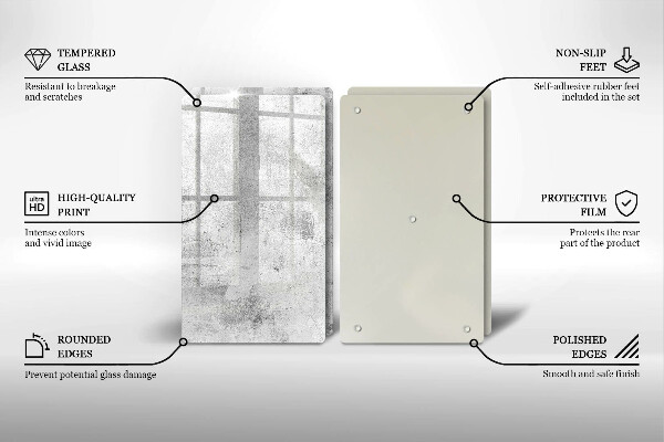 Protector pared cocina Textura de hormigón