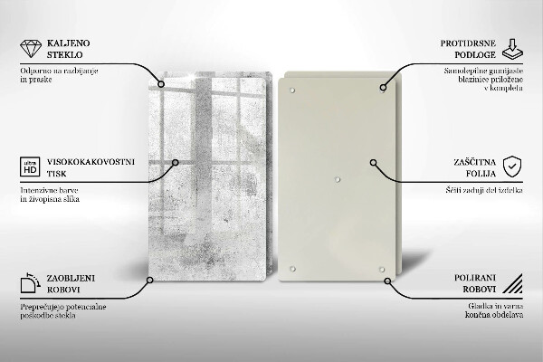 Protector pared cocina Textura de hormigón