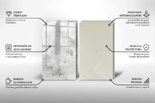 Protector pared cocina Textura de hormigón