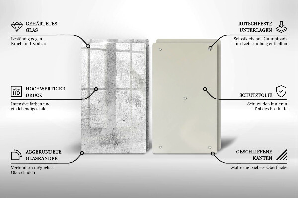 Protector pared cocina Textura de hormigón