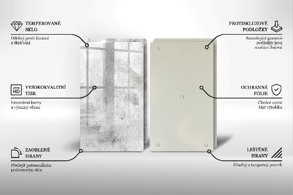 Protector pared cocina Textura de hormigón