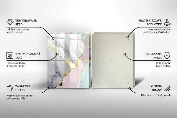 Protector pared cocina Mármol pastel