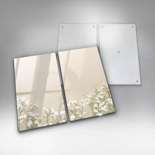 Protector pared cocina Flores boho de yeso