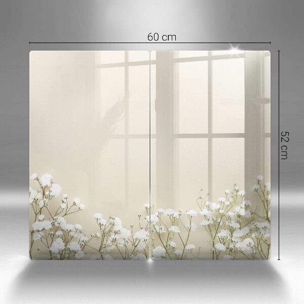 Protector pared cocina Flores boho de yeso