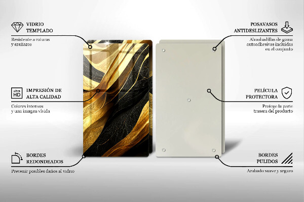 Protector pared cocina Abstracción elegante