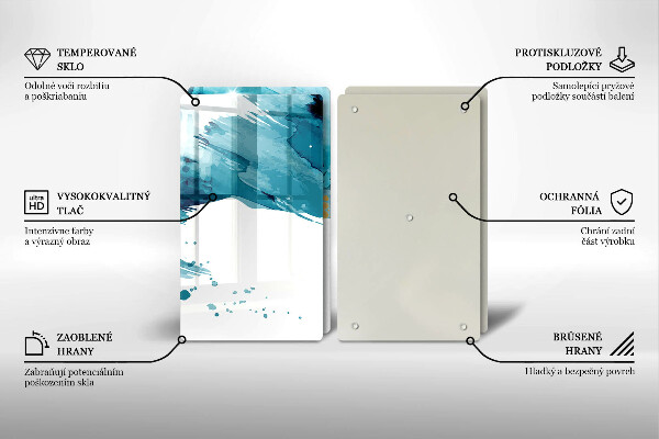 Protector pared cocina Manchas azules