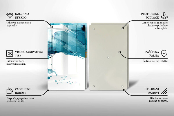 Protector pared cocina Manchas azules