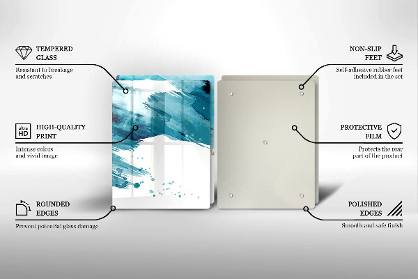 Protector pared cocina Manchas azules