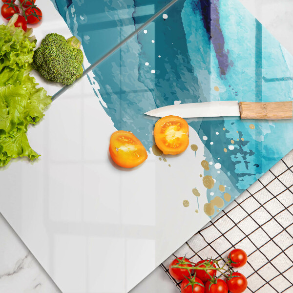 Protector pared cocina Manchas azules