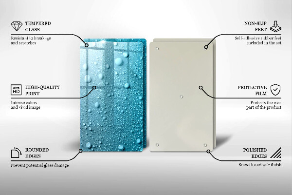 Protector pared cocina Gotas de agua