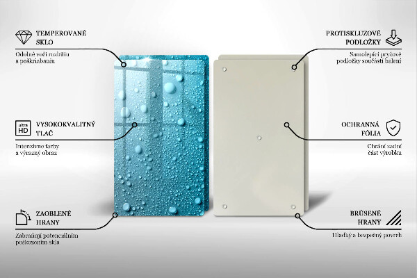 Protector pared cocina Gotas de agua