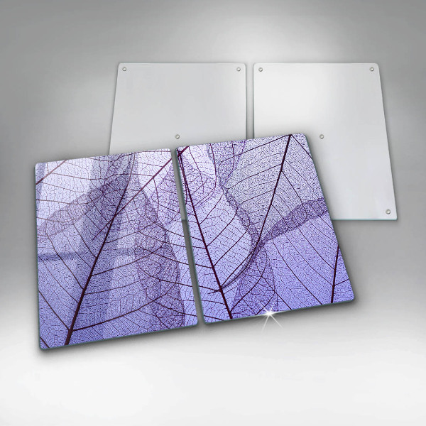 Protector pared cocina Hojas con venas