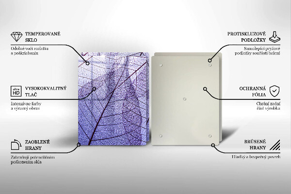 Protector pared cocina Hojas con venas