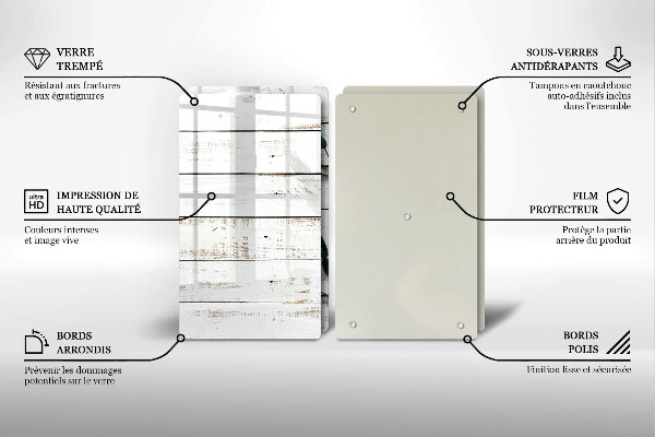 Protector pared cocina Tablas y hojas viejas