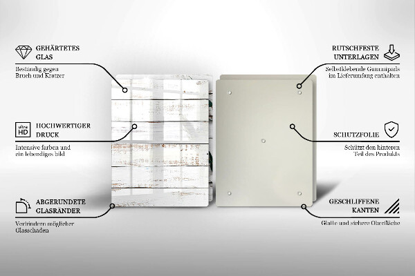 Protector pared cocina Tablas y hojas viejas